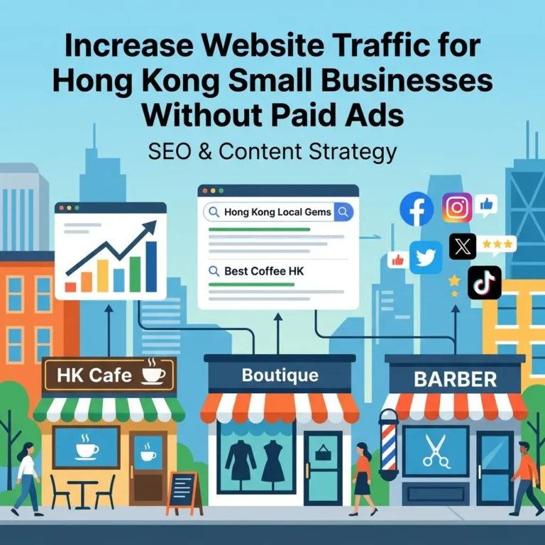 Increase Website Traffic for Hong Kong Small Businesses Without Paid Ads
